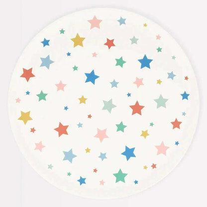 Meri Meri Star Pattern Reusable Large Plates - Caitly