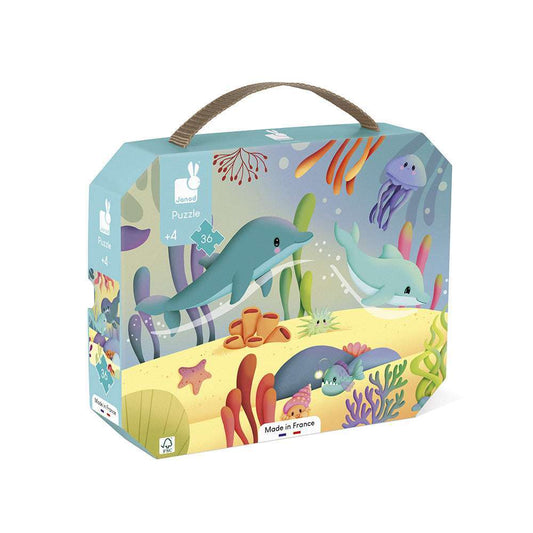 Janod Sea Animals Frieze Puzzle 36 Pieces Jelly cat