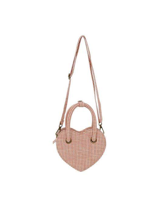Rylee + Cru Heart Purse || Poppy Gingham - Caitly
