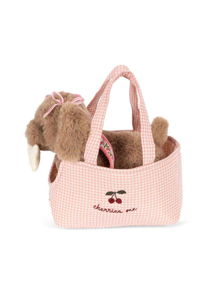 Konges Sløjd Maude Puppy plush toy for children, soft and cuddly play animal with floppy ears and gentle features