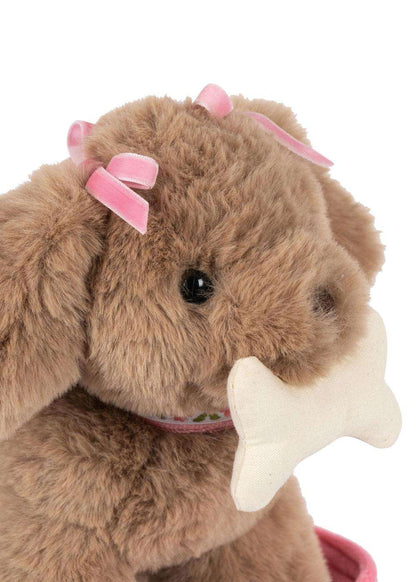 Konges Sløjd Maude Puppy plush play toy with soft fabric and detailed features, ideal for cuddling and imaginative play.