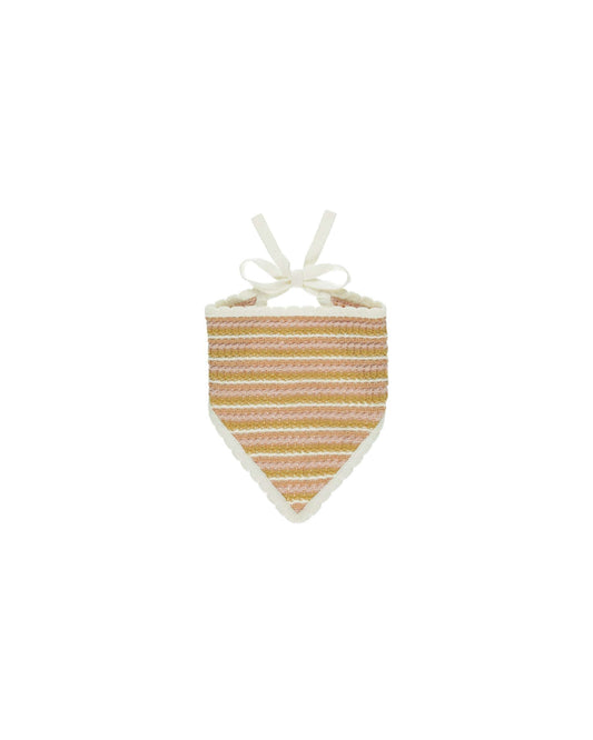 Rylee + Cru Crochet Scarf Headband || Pink Stripe - Caitly