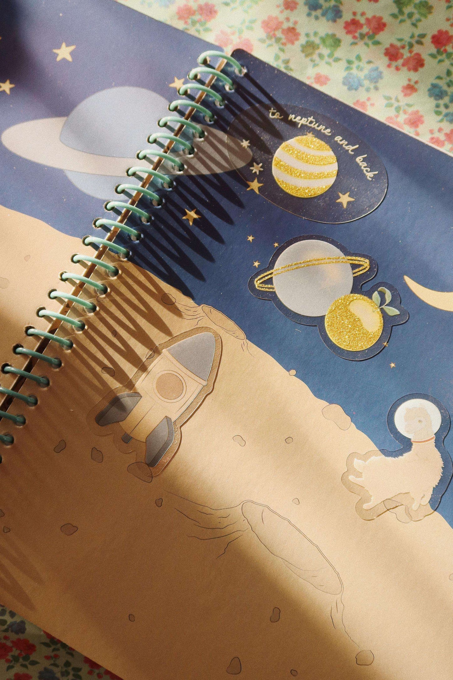 Konges Slojd My Sticker Book Blue Jelly cat