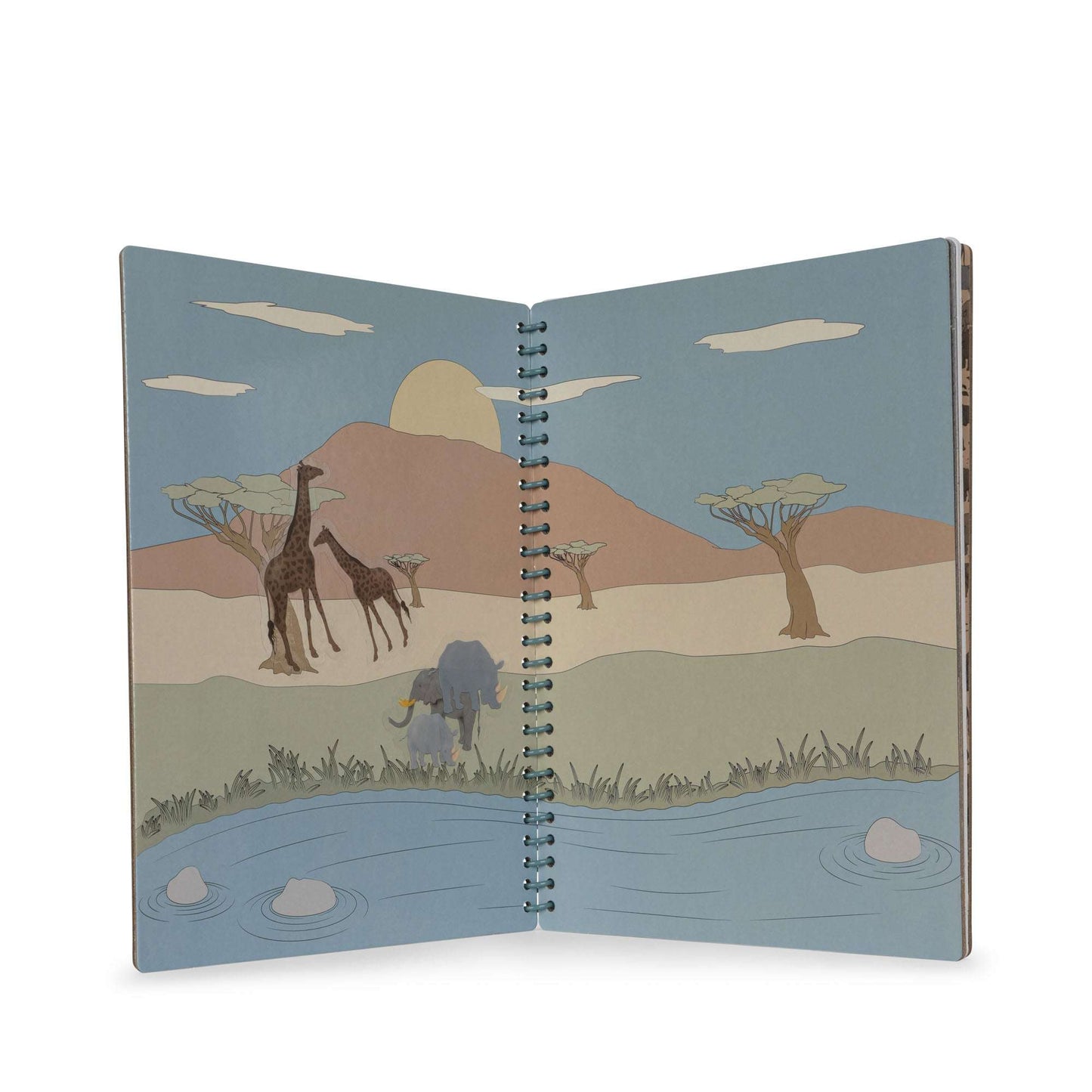Konges Slojd My Sticker Book Blue Jelly cat