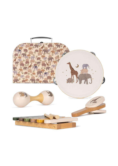 Konges Slojd Safari Wooden Music Set Jelly cat