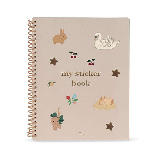 Konges Slojd My Sticker Book Pink Jelly cat