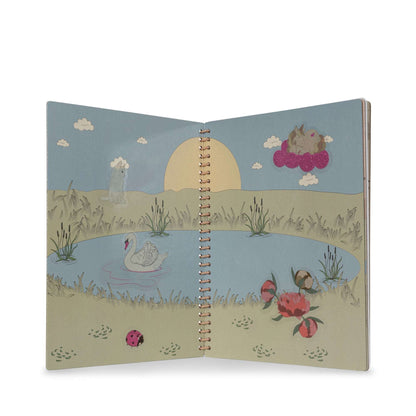 Konges Slojd My Sticker Book Pink Jelly cat