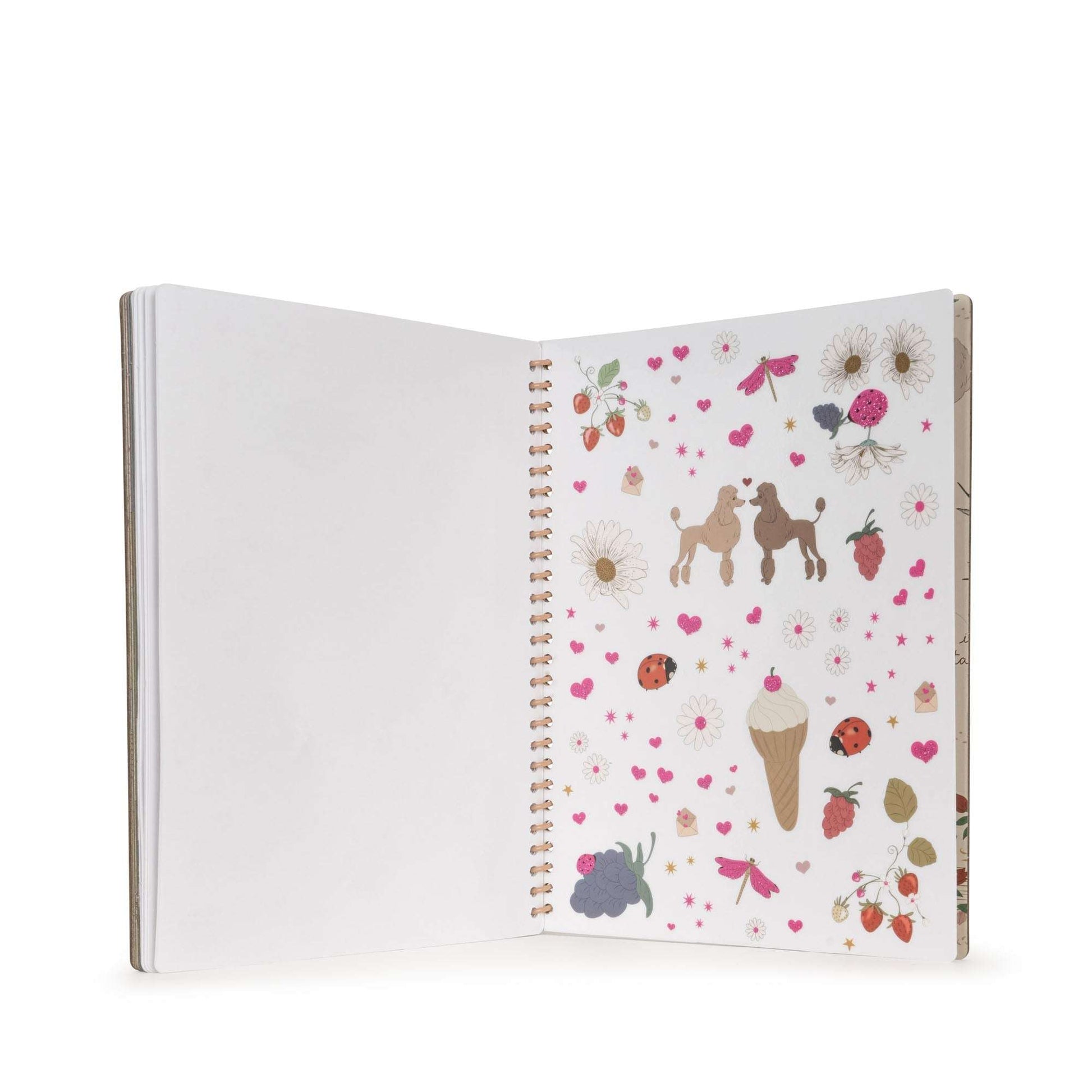 Konges Slojd My Sticker Book Pink Jelly cat